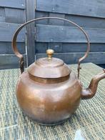 Antieke grote koperen waterketel/ theepot, Ophalen of Verzenden, Brons