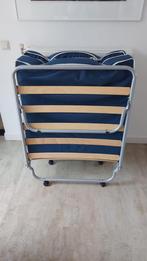 Logeerbed zo goed als nieuw, Blauw, Zo goed als nieuw, Metaal, Eenpersoons