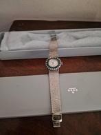 Oude Dames  horloge - zilver met stenen, Ophalen of Verzenden, Gebruikt, Zilver, Overige merken