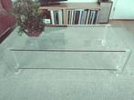 BOR-Design The Hague glazen salontafel 130 x 70 x 40 cm, Ophalen, 100 tot 150 cm, 50 tot 100 cm, Zo goed als nieuw