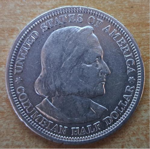 Verenigde Staten, Half Dollar 1893 - zilver, Postzegels en Munten, Munten | Amerika, Losse munt, Noord-Amerika, Zilver, Ophalen of Verzenden
