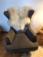 Mooie fauteuil half leer, Huis en Inrichting, Leer, Ophalen