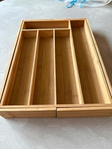 Houten Bestekbak - Uitschuifbaar beschikbaar voor biedingen