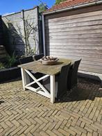 Tuinset tuintafel gratis afhalen, Tuin en Terras, Tuintafels, Gebruikt, Rechthoekig, Ophalen of Verzenden, Hout