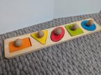 Houten peuter puzzel - grote puzzle stukken - Sint kerst, Ophalen of Verzenden, Gebruikt