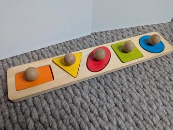 Houten peuter puzzel - grote puzzle stukken - Sint kerst beschikbaar voor biedingen