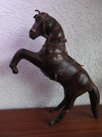 Vintage lederen paard, Antiek en Kunst, Curiosa en Brocante, Ophalen of Verzenden