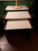 Vintage Nesting Tafels - Set van 3, Gebruikt, Ophalen of Verzenden, 65 cm of meer, 70 cm of meer