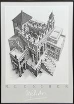 Escher, Stijgen en Dalen, ingelijst, Antiek en Kunst, Kunst | Litho's en Zeefdrukken, Ophalen of Verzenden