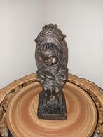 Vintage Beeldje Meisje met Boek (boekensteun), Antiek en Kunst, Ophalen of Verzenden