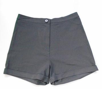 Zwart hotpants short hoogsluitend 34/36 XS/S beschikbaar voor biedingen