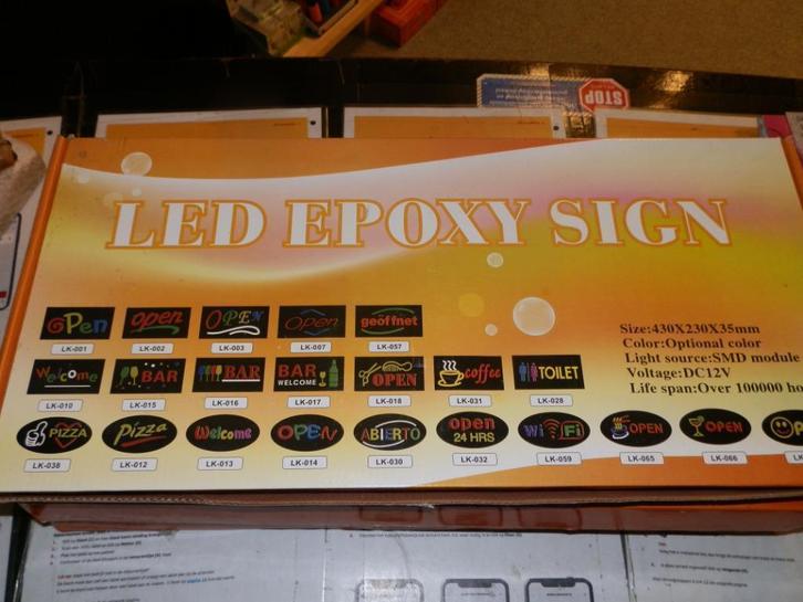 Reclame bord led verlichting Wifi ,Bar ,Restaurant, Verzamelen, Merken en Reclamevoorwerpen, Nieuw, Reclamebord, Ophalen of Verzenden