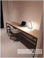 Bureau gebruikt steigerhout met ZWARTE steigerbuis