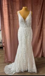 Prachtige fit and flare trouwjurk Duett glitter kant, Ophalen of Verzenden, Nieuw, Wit, Trouwjurk