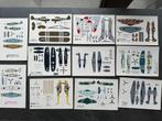 11 Miniatuur vliegtuig bouwplaten, Hobby en Vrije tijd, Modelbouw | Overige, Ophalen of Verzenden, Zo goed als nieuw