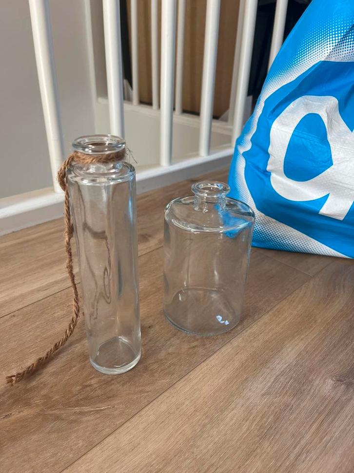 Vaasjes - 20 stuks - Perfect voor feest!, Huis en Inrichting, Woonaccessoires | Vazen, Zo goed als nieuw, Overige kleuren, Minder dan 50 cm