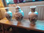 CHINEES / JAPANS KASTSTEL  3 delig vazen set, Ophalen, Overige kleuren, Aardewerk of Porselein, Zo goed als nieuw