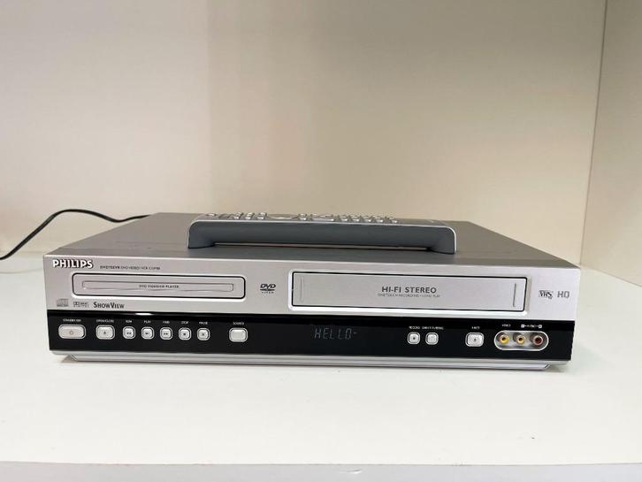 PHILIPS DVD755VR/00 VHS Video Recorder Combi DVD Speler, Audio, Tv en Foto, Videospelers, Gebruikt, VHS-speler of -recorder, Ophalen of Verzenden