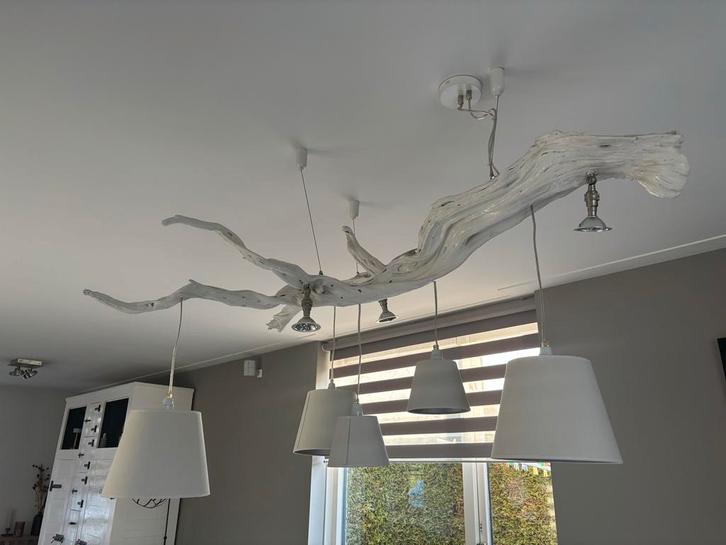 Eric Kuster Oak Hanglamp, Huis en Inrichting, Lampen | Hanglampen, Zo goed als nieuw, 50 tot 75 cm, Hout, Ophalen