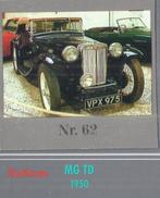 Vp62 autokaartje mg - td ----- 1950 afmeting 5 x 5 cm, Ophalen of Verzenden, Zo goed als nieuw, Auto's