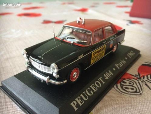 5046: Peugeot 404 - Paris Taxi - 1962 - Atlas 1:43, Hobby en Vrije tijd, Modelauto's | 1:43, Nieuw, Auto, Overige merken, Ophalen of Verzenden