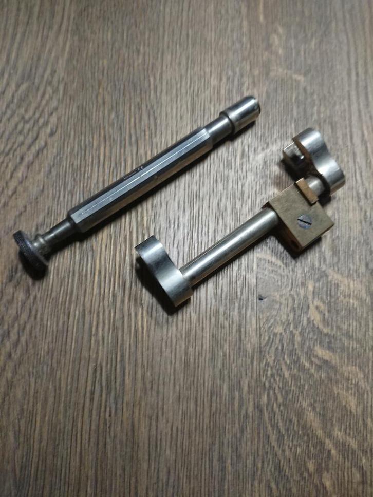 Horlogemakers Gereedschap Denk voor Draaibank Zie Foto's, Antiek en Kunst, Antiek | Gereedschap en Instrumenten, Ophalen of Verzenden