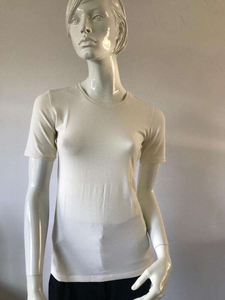 Mooi T-shirt van Erny van Reijmersdal maat S, Kleding | Dames, T-shirts, Zo goed als nieuw, Maat 38/40 (M), Beige, Korte mouw