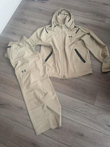 Under armour unstoppable Beige/zwart trainingspak L beschikbaar voor biedingen