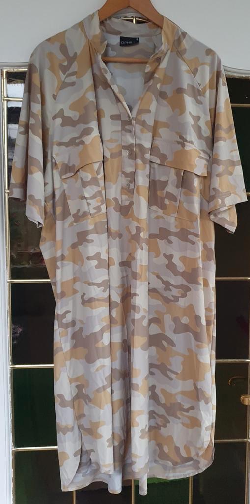 Ophilia Tuniek Sienna Travel Stof XXL - Zo goed als nieuw, Kleding | Dames, Grote Maten, Zo goed als nieuw, Beige, Ophalen of Verzenden
