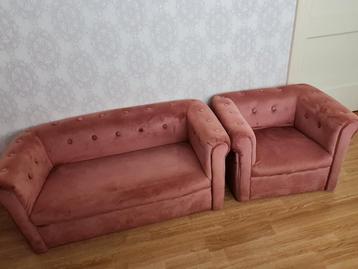Kinderbank en stoel set Velvet beschikbaar voor biedingen