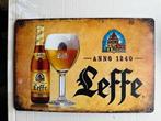 Leffe Bier Reclame Wandbord Vintage Stijl 20 bij 20, Ophalen of Verzenden