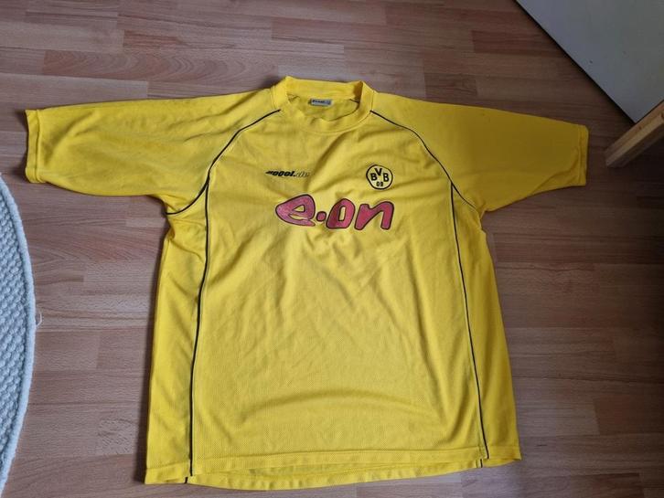 Vintage Borussia Dortmund Shirt Gooolde e-on xxl, Kleding | Heren, T-shirts, Gedragen, Maat 48/50 (M), Geel, Ophalen of Verzenden