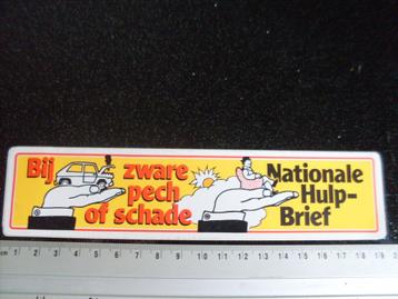 sticker nationale hulpbrief bij zware pech of schade beschikbaar voor biedingen