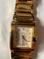 Herenhorloge 20 Micron 18 Krt goud verguld met doos en boek, Sieraden, Tassen en Uiterlijk, Horloges | Heren, Overige merken, Goud