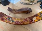 Wijnfles houder,hout,aboriginal,Australië,p.stuk €10,00, Huis en Inrichting, Ophalen, Nieuw