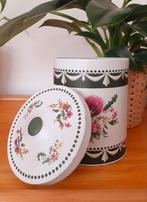 Vintage beschilderde blik, Verzamelen, Ophalen of Verzenden, Overige