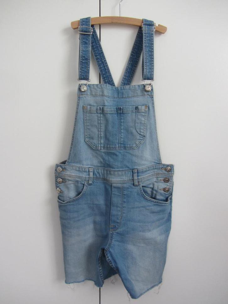 Korte spijkertuinbroek HenM maat 152, Kinderen en Baby's, Kinderkleding | Maat 152, Gebruikt, Meisje, Broek, Ophalen of Verzenden