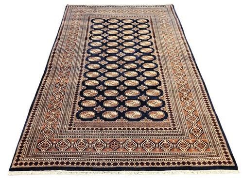 Handgeknoopt oosters wol Bouchara tapijt blue 223x313cm, Huis en Inrichting, Stoffering | Tapijten en Kleden, Zo goed als nieuw