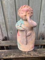 Terra cotta beschilderd beeldje, Antiek en Kunst, Verzenden
