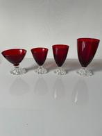 Vintage Anchor Hocking glazen glas red rood, Ophalen