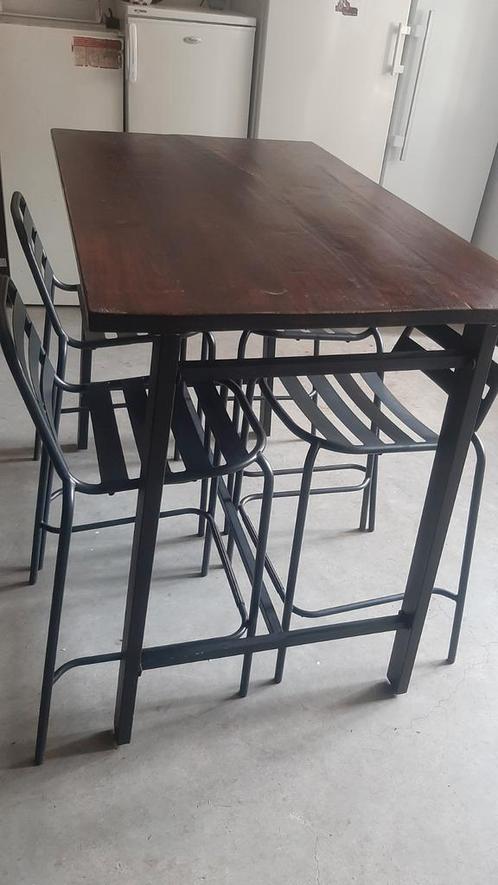 Tuinset barset., Tuin en Terras, Tuinsets en Loungesets, Zo goed als nieuw, 4 zitplaatsen, Eettafel, Stoel, Ophalen