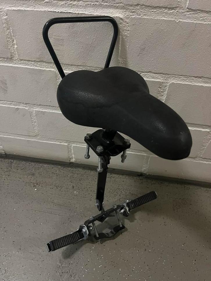 Kinderzitje voor op de fiets (voor), Fietsen en Brommers, Fietsaccessoires | Fietsstoeltjes, Gebruikt, Voorzitje, 0 t/m 18 kg