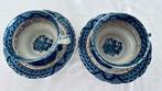 2 kop & schotels Blue Willow Japanse Wilg Goudacc Gemerkt, Antiek en Kunst, Ophalen