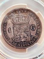 Gulden 1828 prachtig zeldzaam, Koning Willem I, Zilver, 1 gulden, Ophalen of Verzenden