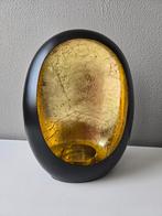 Theelichthouder, kaarsenhouder, egg, Overige materialen, 25 tot 50 cm, Zwart, Ophalen of Verzenden