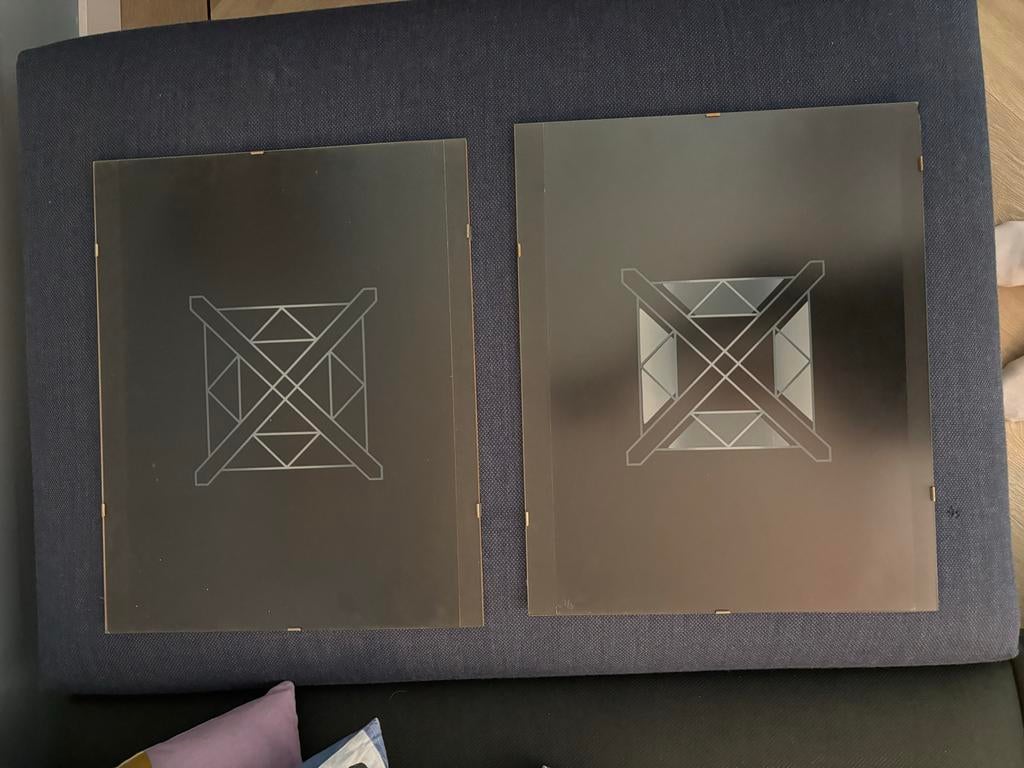 2 Ingelijste Platen 40x50cm, Ophalen