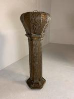 Antieke koperen Art Deco plantenstandaard, Ophalen, Gebruikt