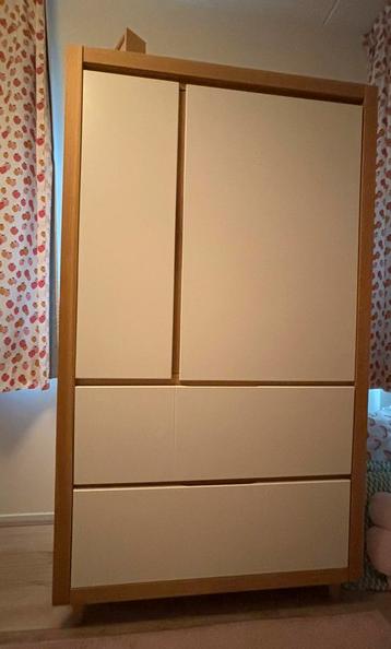 Kinderkleding kast wit en eiken hout, petite amelie beschikbaar voor biedingen