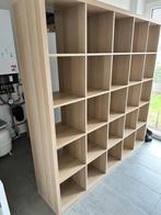 NIEUWSTAAT 25 vaks Kallax open kast vakkenkast 5x5 bruin, Huis en Inrichting, Ophalen, 5 laden of meer, 150 tot 200 cm, Eikenhout