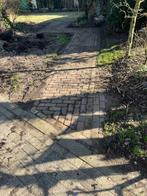 Oude gebakken klinkers,kei formaat op pallet, Ophalen, Gebruikt, Keramiek, Klinkers